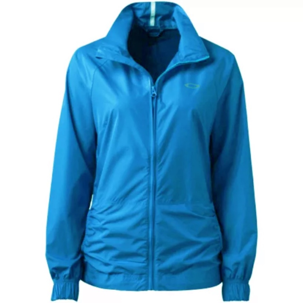 Oakley Golf Woman’s Light-Weight Teal Blue Full Zip Windbreaker Jacket